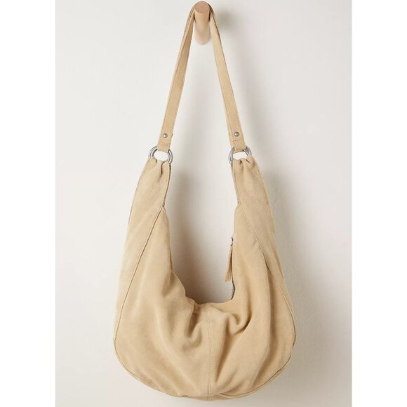 Roma Suede Tote Bag Color Butter - Picture 1 of 4